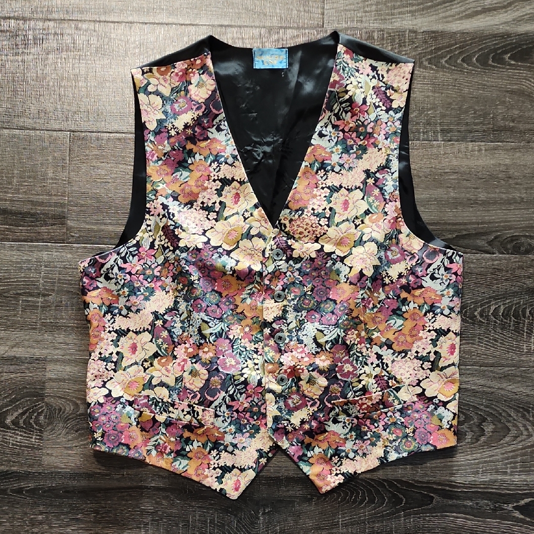 Vintage Floral Tapestry Vest
